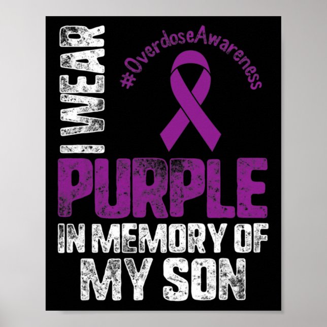 Affiche Porter Purpleen Mémoire De Mon Fils Surdose Acadéè (Devant)