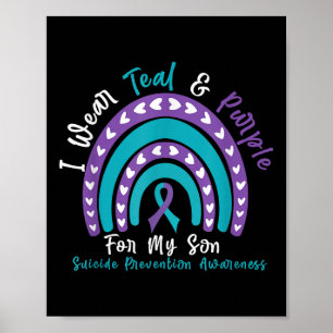 Affiche Porter Turquoise & Violet Pour Le Fils Prévent