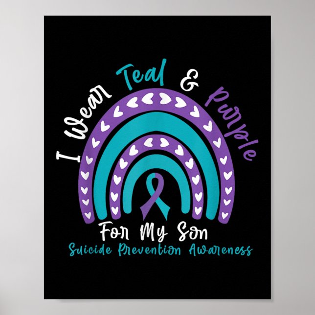 Affiche Porter Turquoise &amp; Violet Pour Le Fils Prévent (Devant)