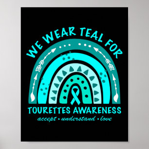Affiche Porter Turquoise Tourette Syndrome Sensibilisation