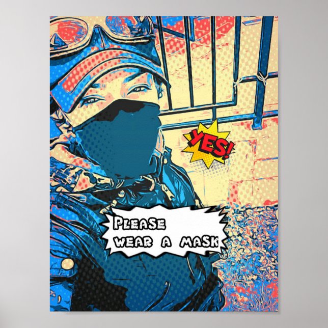 Affiche Porter un masque (Devant)