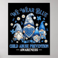 Porter un ruban bleu Gnomes de sensibilisation à l