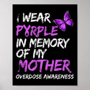Affiche Porter Violet En Mémoire De Mon Mère Surdose Accor