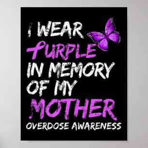 Affiche Porter Violet En Mémoire De Mon Mère Surdose Accor