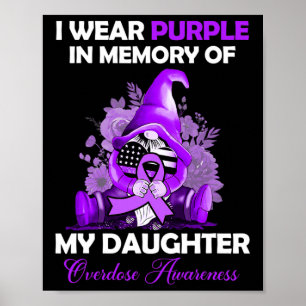 Affiche Porter Violet Pour Ma Fille Surdose Sensibilisatio
