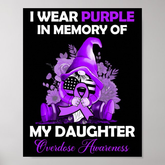 Affiche Porter Violet Pour Ma Fille Surdose Sensibilisatio (Devant)