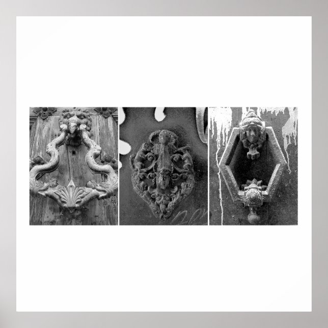 Affiche Portes Knockers, Barcelone (Devant)