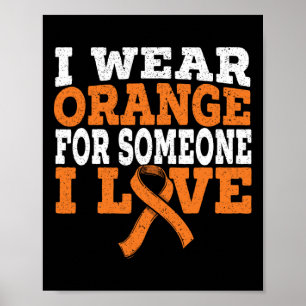 Affiche Portez De L'Orange Pour Quelqu'Un Que J'Aime Sensi