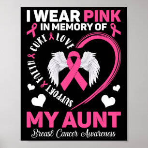 Affiche Portez du rose en mémoire de ma tante sensibilisat