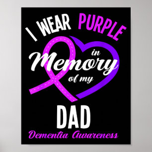 Affiche Portez du violet en mémoire pour la sensibilisatio