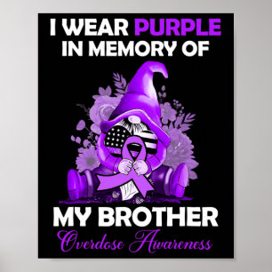 Affiche Portez du violet pour mon frère Mois de sensibilis