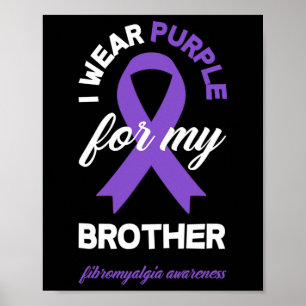 Affiche Portez du violet pour mon frère Sensibilisation à