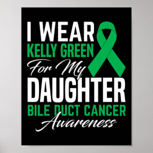 Affiche Portez Kelly Green pour le cancer des voies biliai