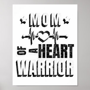 Affiche Portez Le Jour Rouge Maman D'Un Guerrier Du Coeur