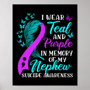 Affiche Portez Le Purple Turquoise En Mémoire De Mon Suici