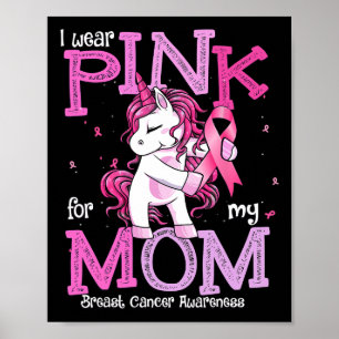 Affiche Portez Le Rose Pour Ma Maman Chemise Le Cancer du