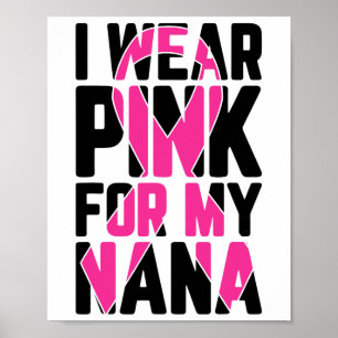Affiche Portez Le Rose Pour Ma Nana Sensibilisation Au Can