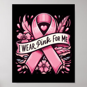 Affiche Portez Le Rose Pour Moi Sensibilisation au cancer