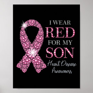 Affiche Portez Le Rouge Pour Mon Fils Maladie Cardiaque So