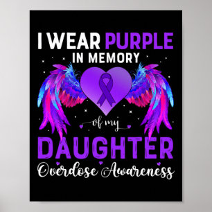 Affiche Portez Le Violet En Mémoire De Ma Fille Surdose À