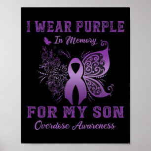 Affiche Portez Le Violet En Mémoire Pour Mon Fils Adjudica