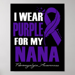 Affiche Portez Le Violet Pour Ma Fibromyalgie Nana Fea Sen