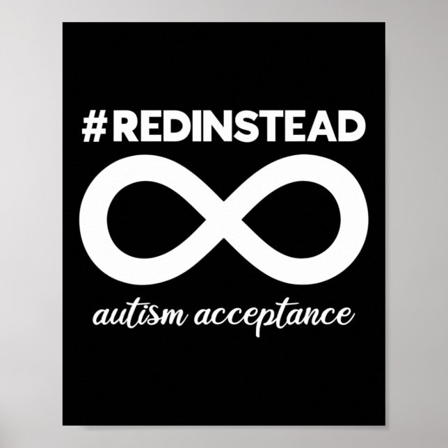 Affiche Portez Plutôt Le Rouge - Acceptation De L'Autisme  (Devant)