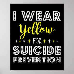 Affiche Portez Un Jaune Pour La Prévention Du Suicide Supp