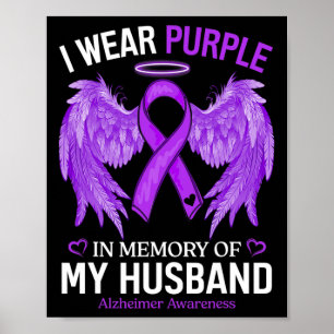 Affiche Portez Violet En Mémoire De Mon Mari Alzheimerheim