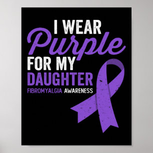 Affiche Portez Violet Pour Ma Fille Sensibilisation à la F