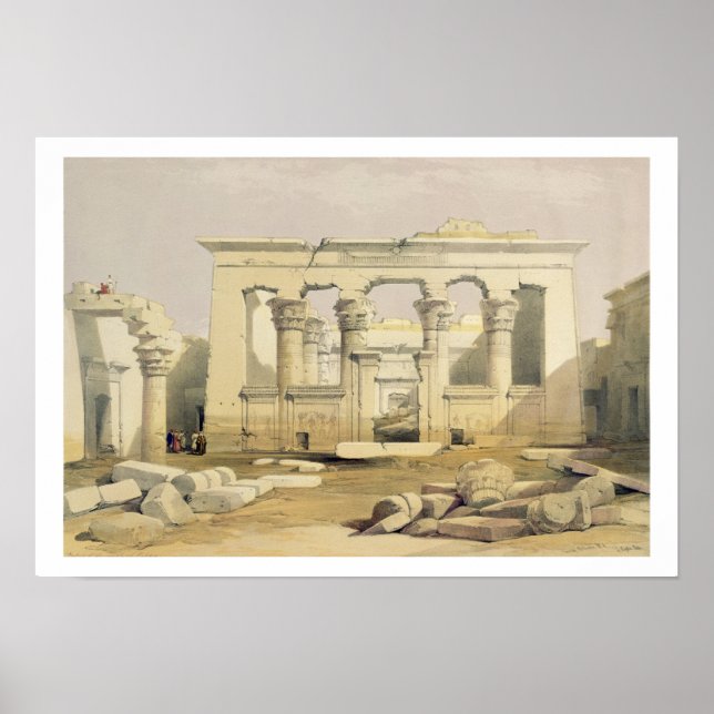 Affiche Portico of the Temple of Kalabshah, from "Egypt an (Devant)