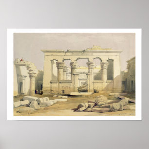 Affiche Portique du temple de Kalabshah, de "Egypte