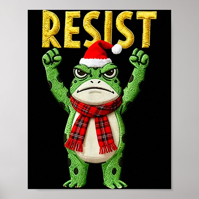 Affiche Portland Grenouille Protestation Femmes Grenouille (Devant)