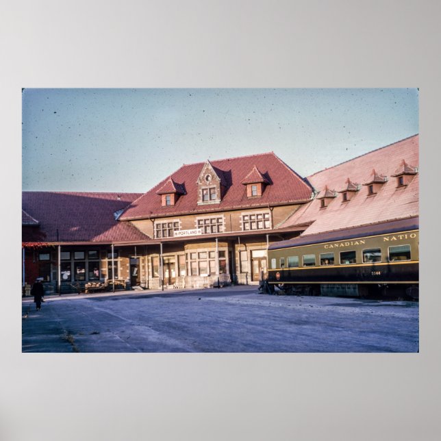 Affiche Portland, Maine Grand Trunk Station 1964 (Devant)