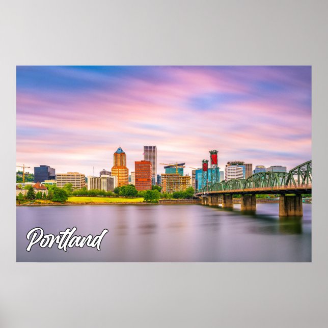 Affiche Portland, Oregon, États-Unis (Devant)