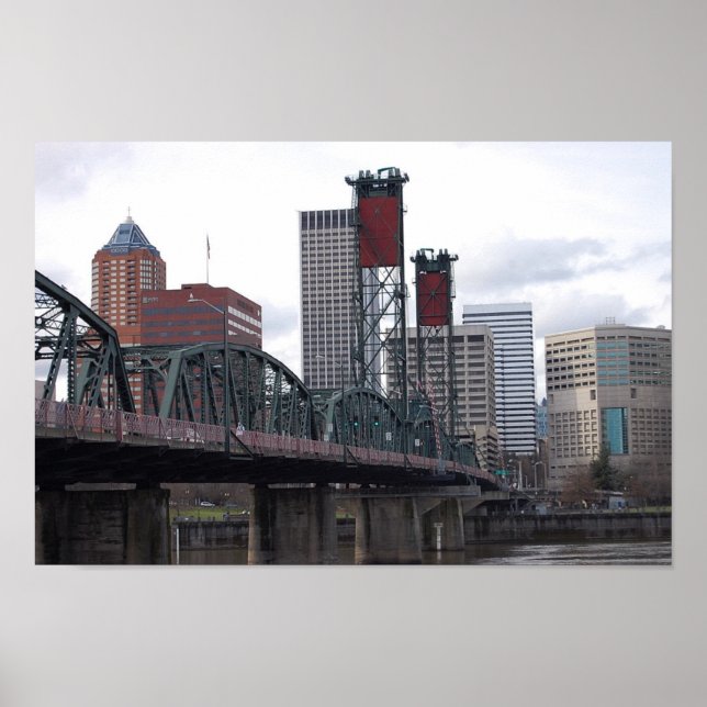 Affiche Portland, OU Centre-Ville (Devant)