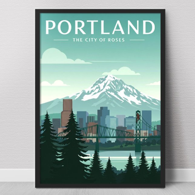 Affiche Portland vintage (Créateur téléchargé)