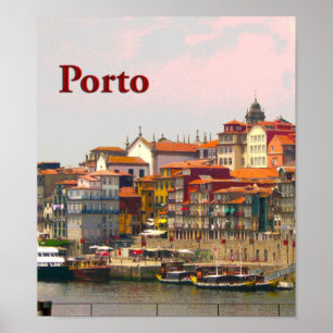 Affiche Porto de l'autre côté du Douro