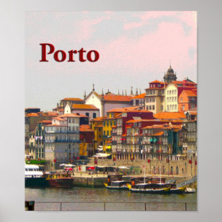 Affiche Porto de l'autre côté du Douro