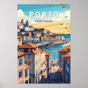 Affiche Porto Portugal Voyage Art Vintage