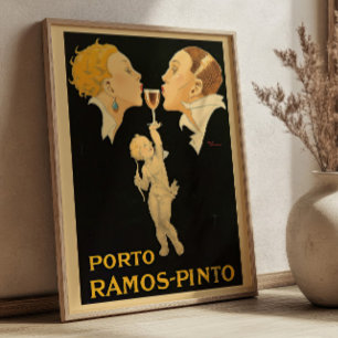 Affiche Porto Ramos Pinto par René Vincent Publicité Vinta