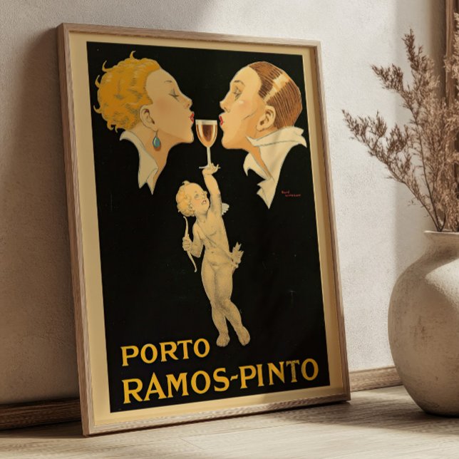 Affiche Porto Ramos Pinto par René Vincent Publicité Vinta (Créateur téléchargé)