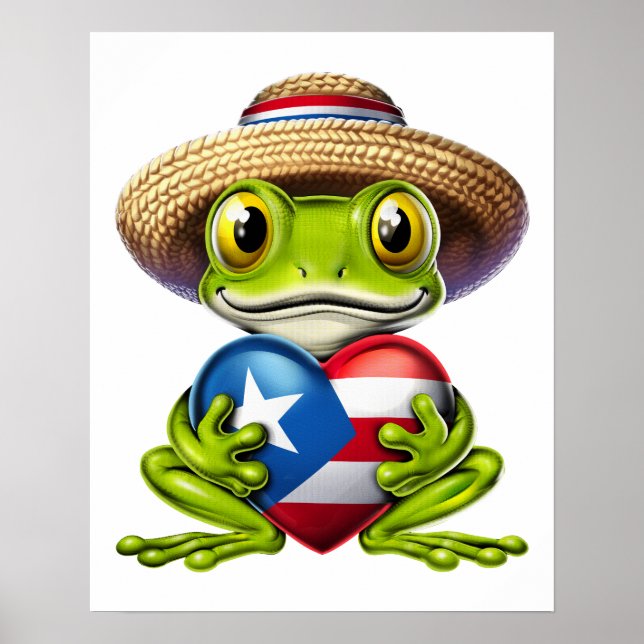 Affiche Porto Rico Coqui Frog (Devant)