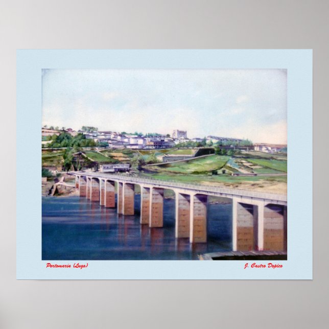 Affiche Portomarín (Lugo) (Devant)