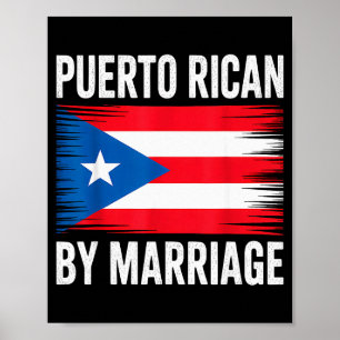 Affiche Portoricain par mariage Porto Rico 