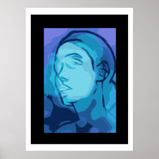 Affiche portrait abstrait