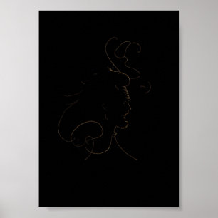 Affiche Portrait Abstrait A4