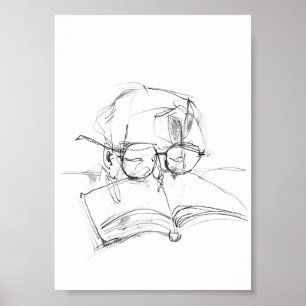 Affiche Portrait Abstrait Lover