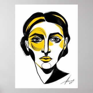 Affiche Portrait Abstrait n° 1