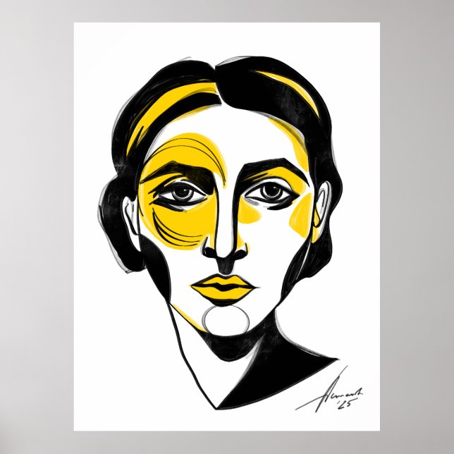 Affiche Portrait Abstrait n° 1 (Devant)